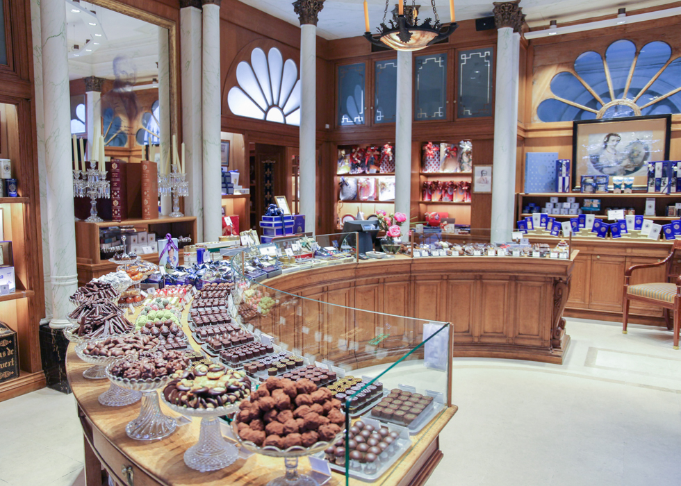 Gourmet chocolate shop store